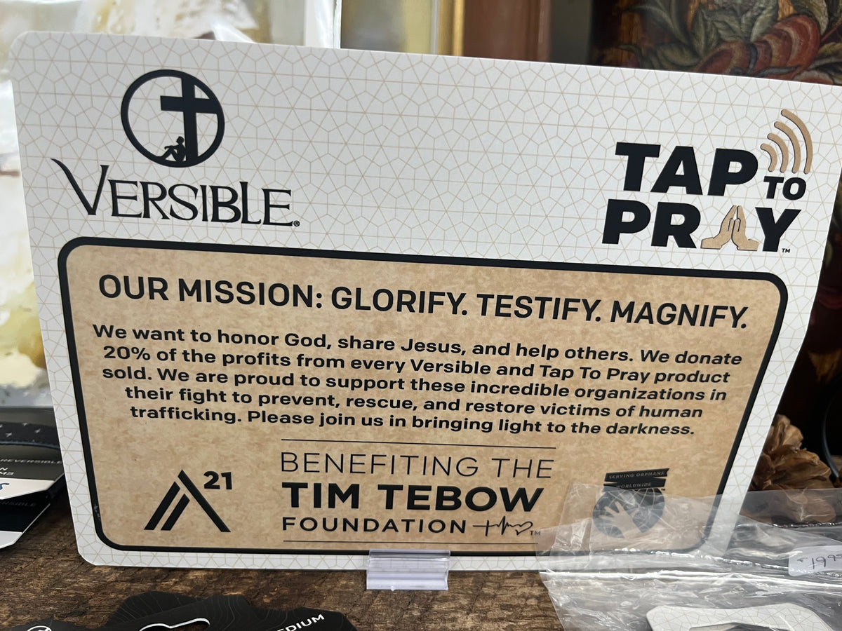 Tap To Pray® Wristband – Meadows - White