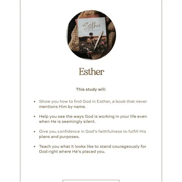 Esther / Seeing God When He is Silent