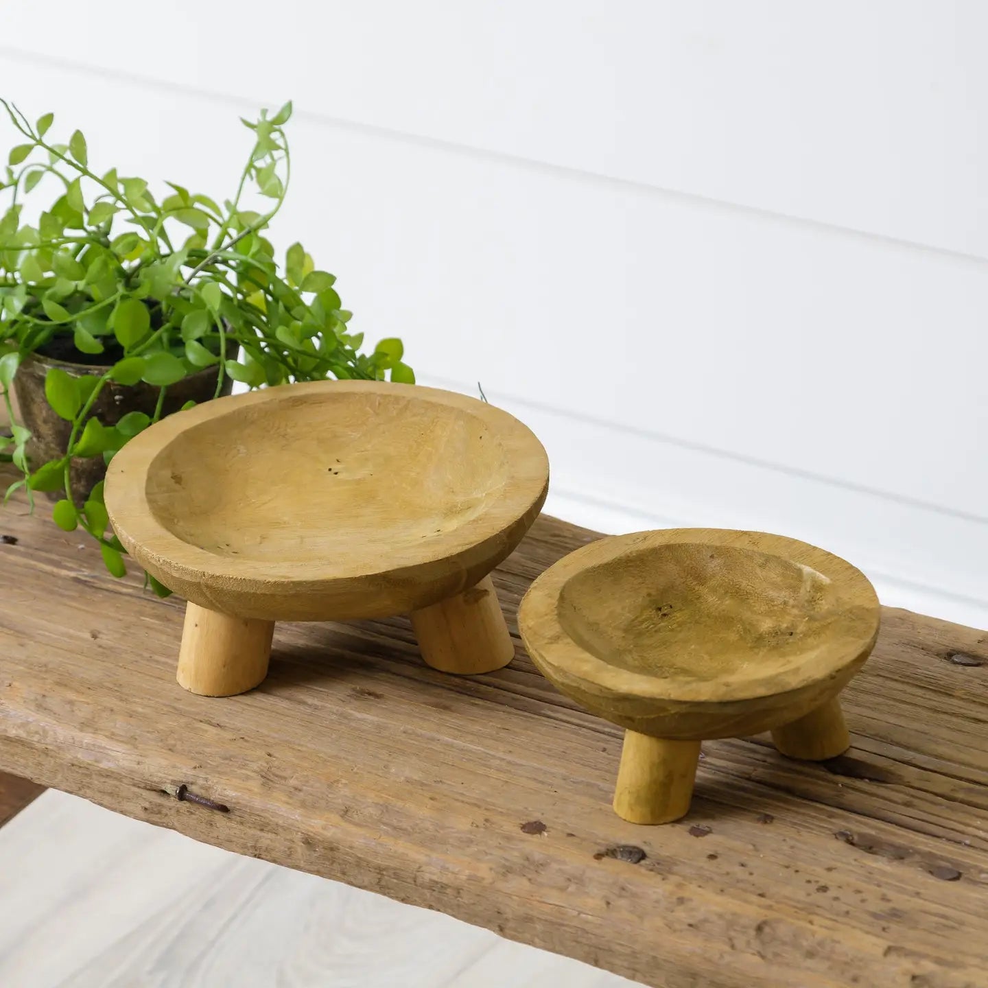 Raw Wood Bowl Risers