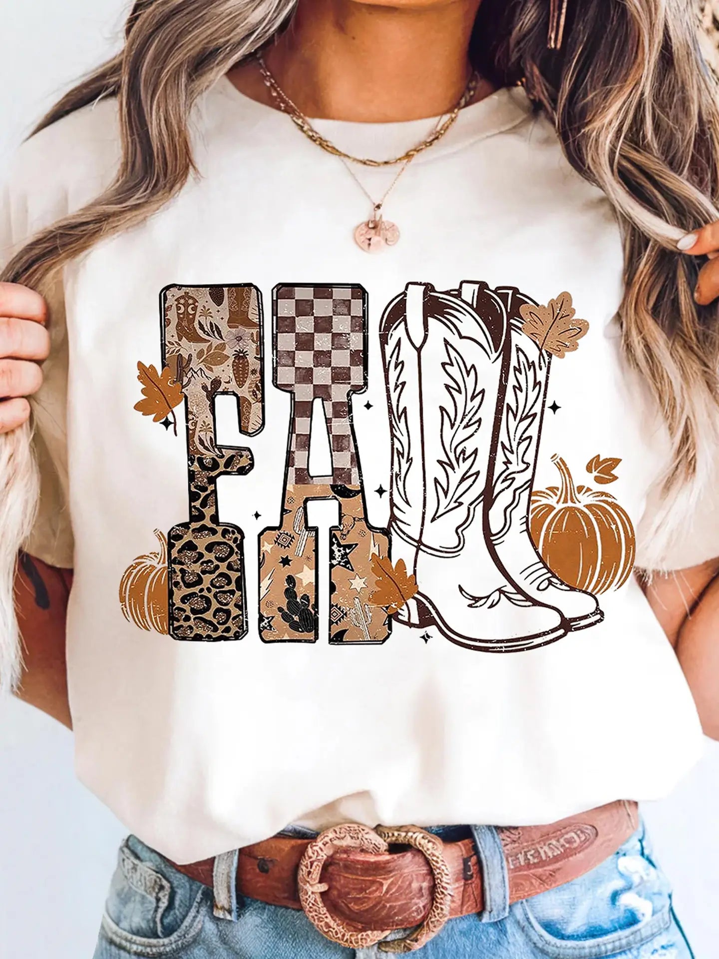 Fall Western Graphic tee