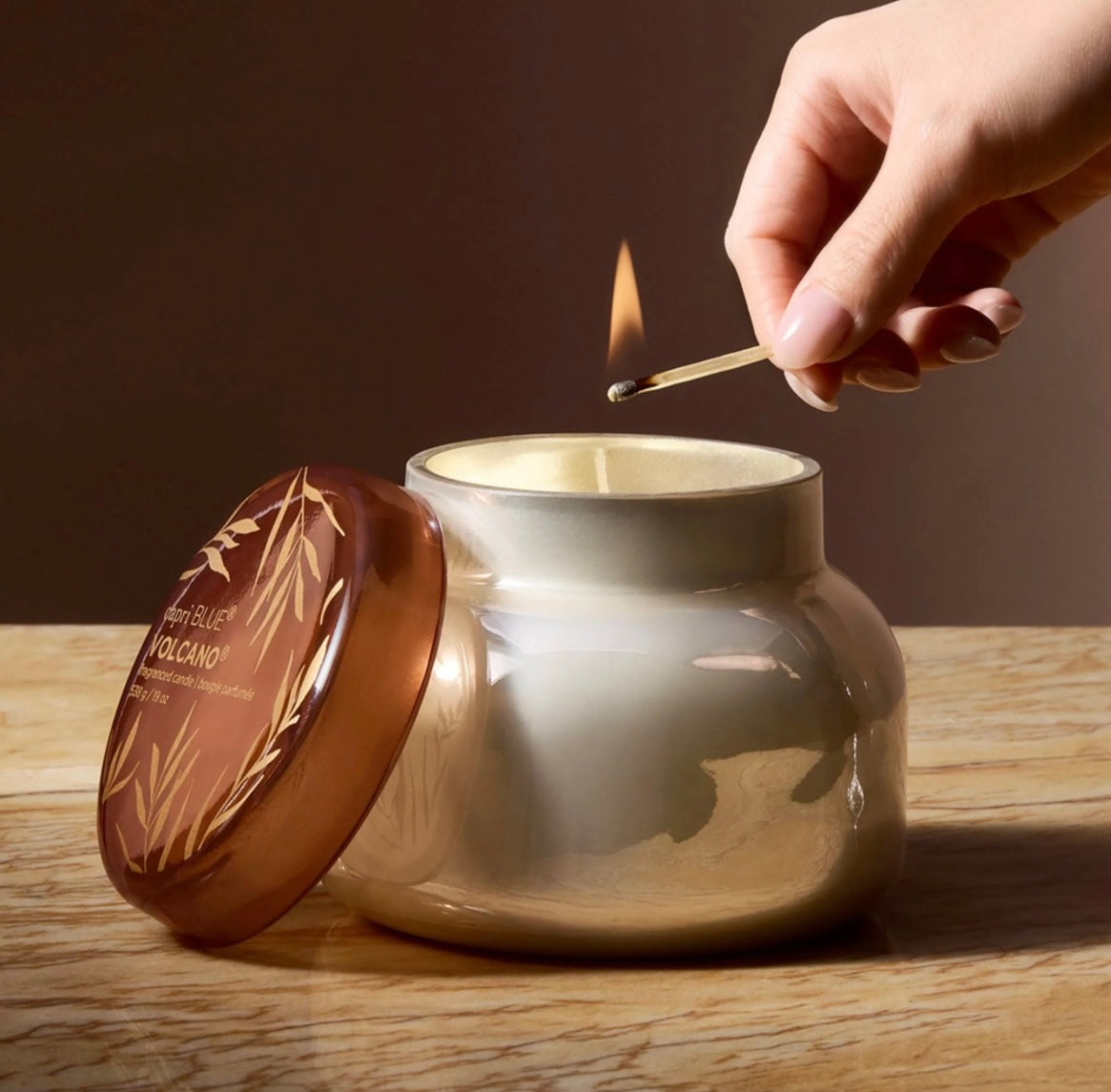 Capri Blue Autumn Glow White Signature Candle  limited edition 19 oz