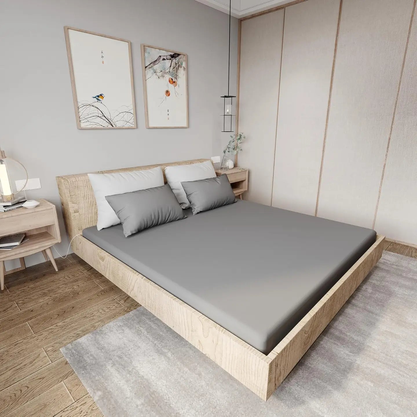 Gaya Grounding Sheets - Fitted | King | Gray