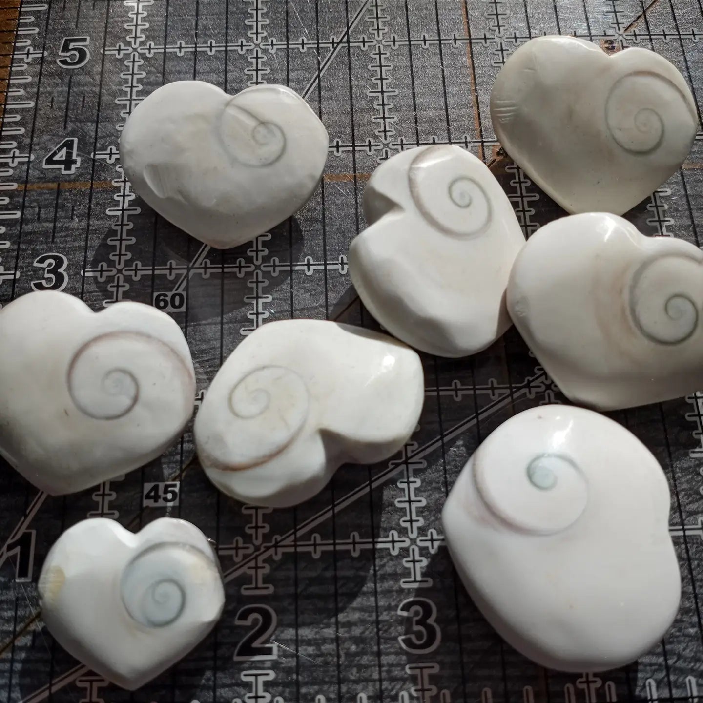 Shiva Eye Shell Heart 25 To 35mm