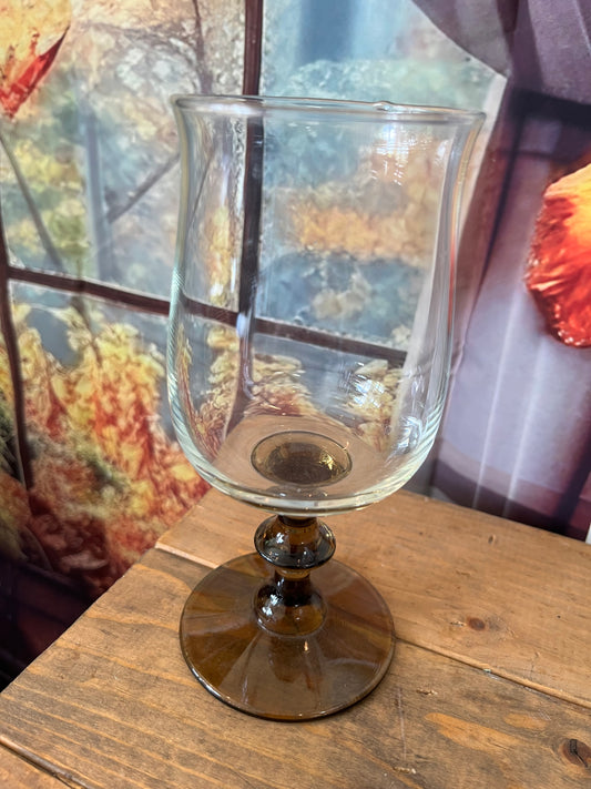 Vintage Libby Glassware Tawny stem
