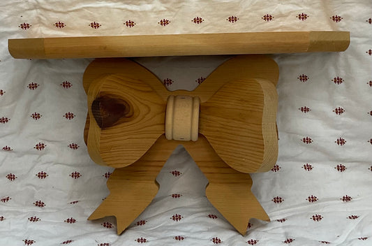Vintage Wood shelf with bow