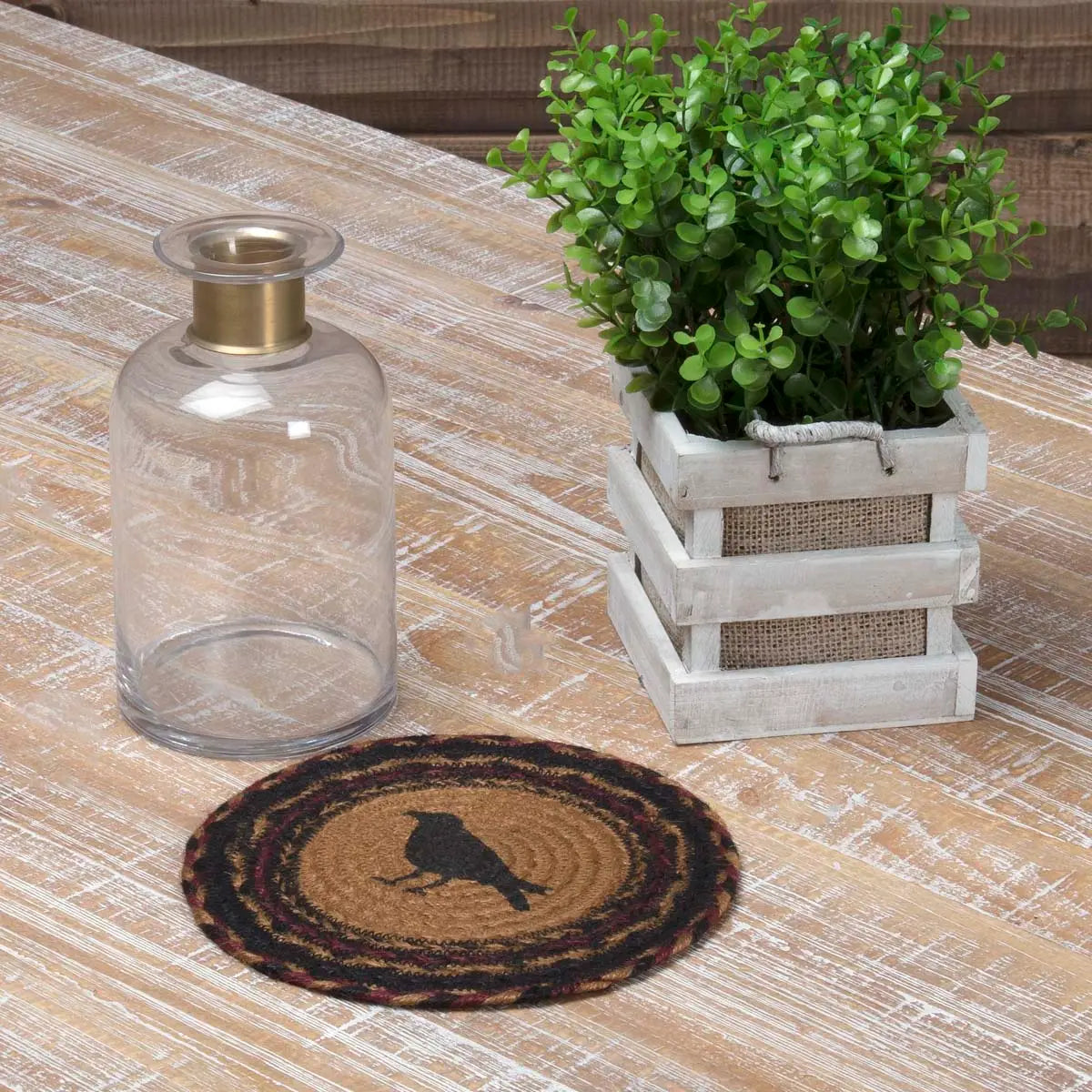 Heritage Farms Crow Jute Trivet