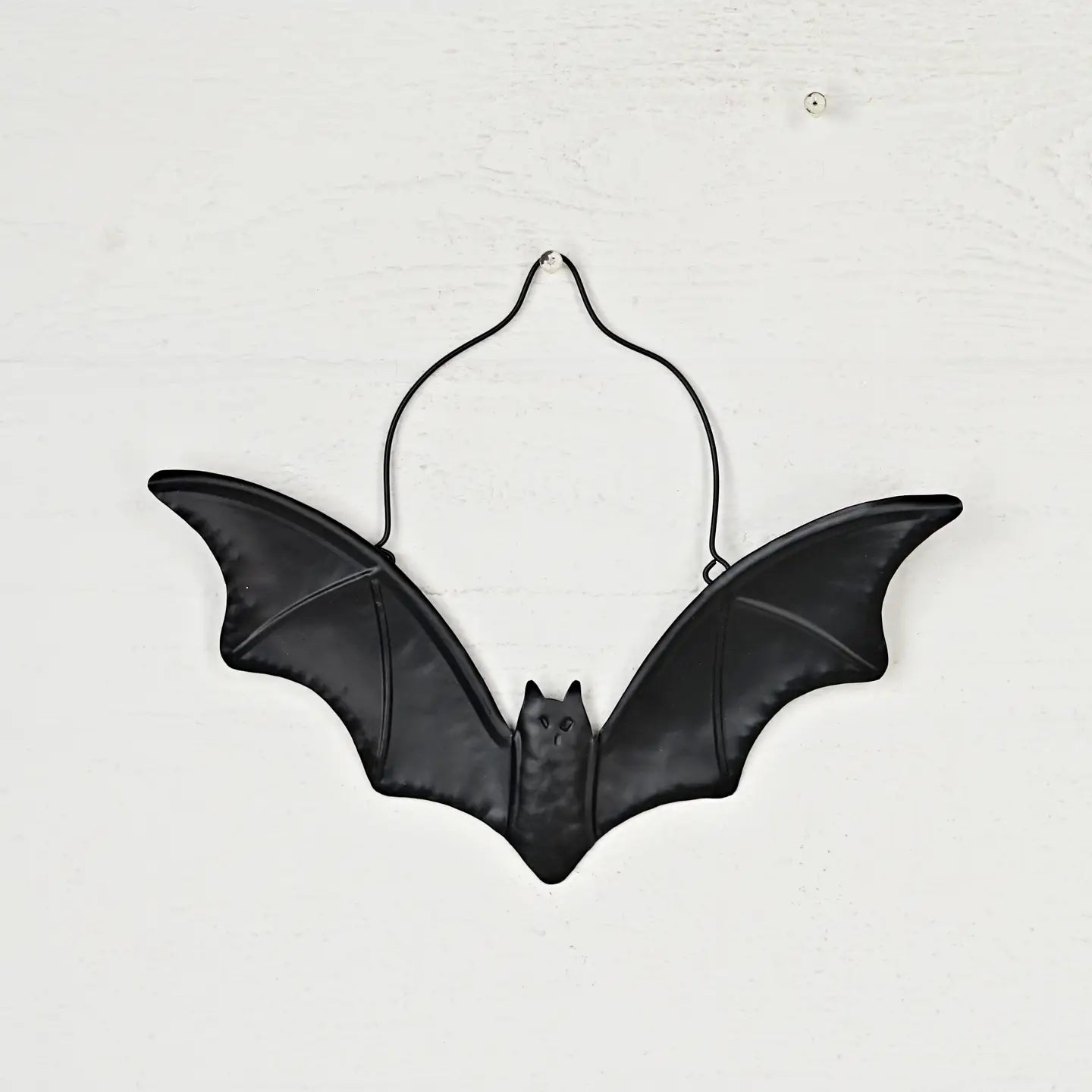 Metal Black Flying Bat Ornament-12W X 9H