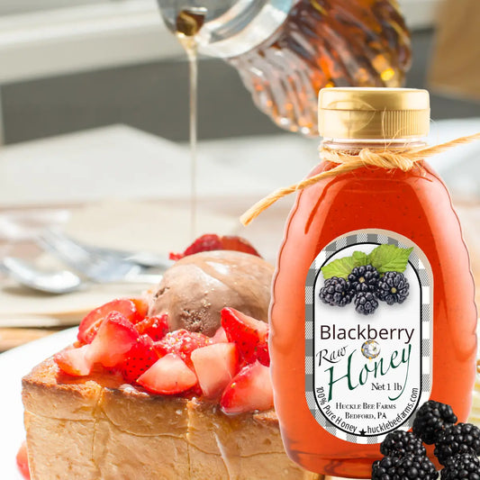 🍯 Raw Blackberry Honey – Pure, Sweet & Fruity Flavor 1/2 lb