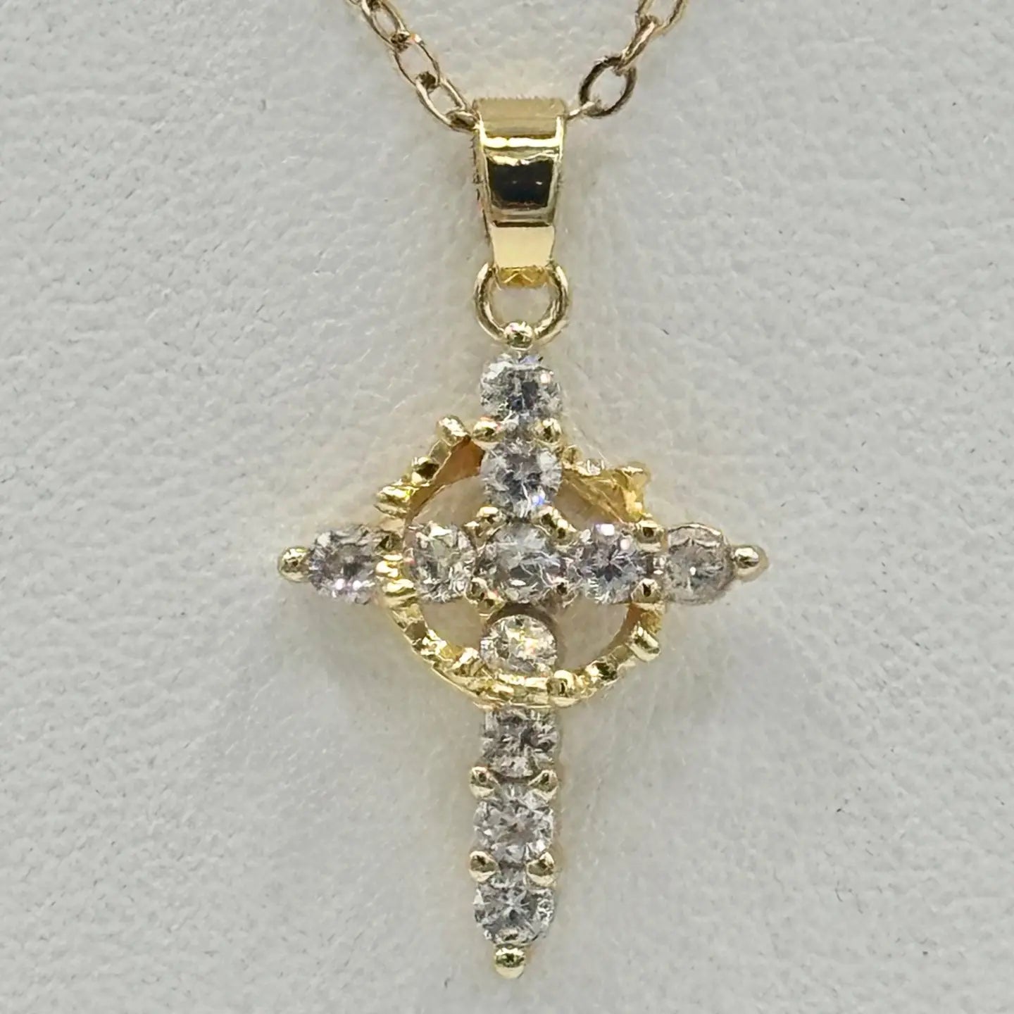 Cross and Crown of Thorns Necklace