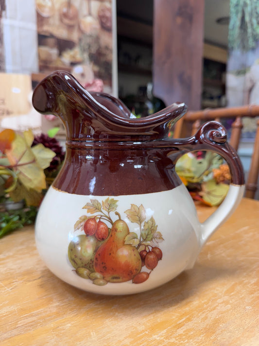 McCoy USA Pottery Fruit Festival Pitcher