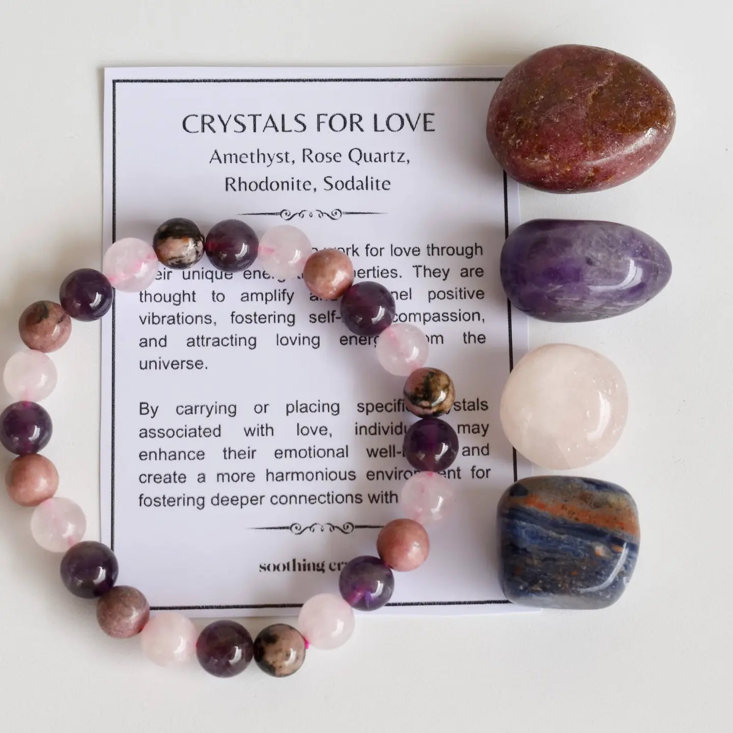Love Crystal Gift Set | Love Crystals | Heart Chakra Kit