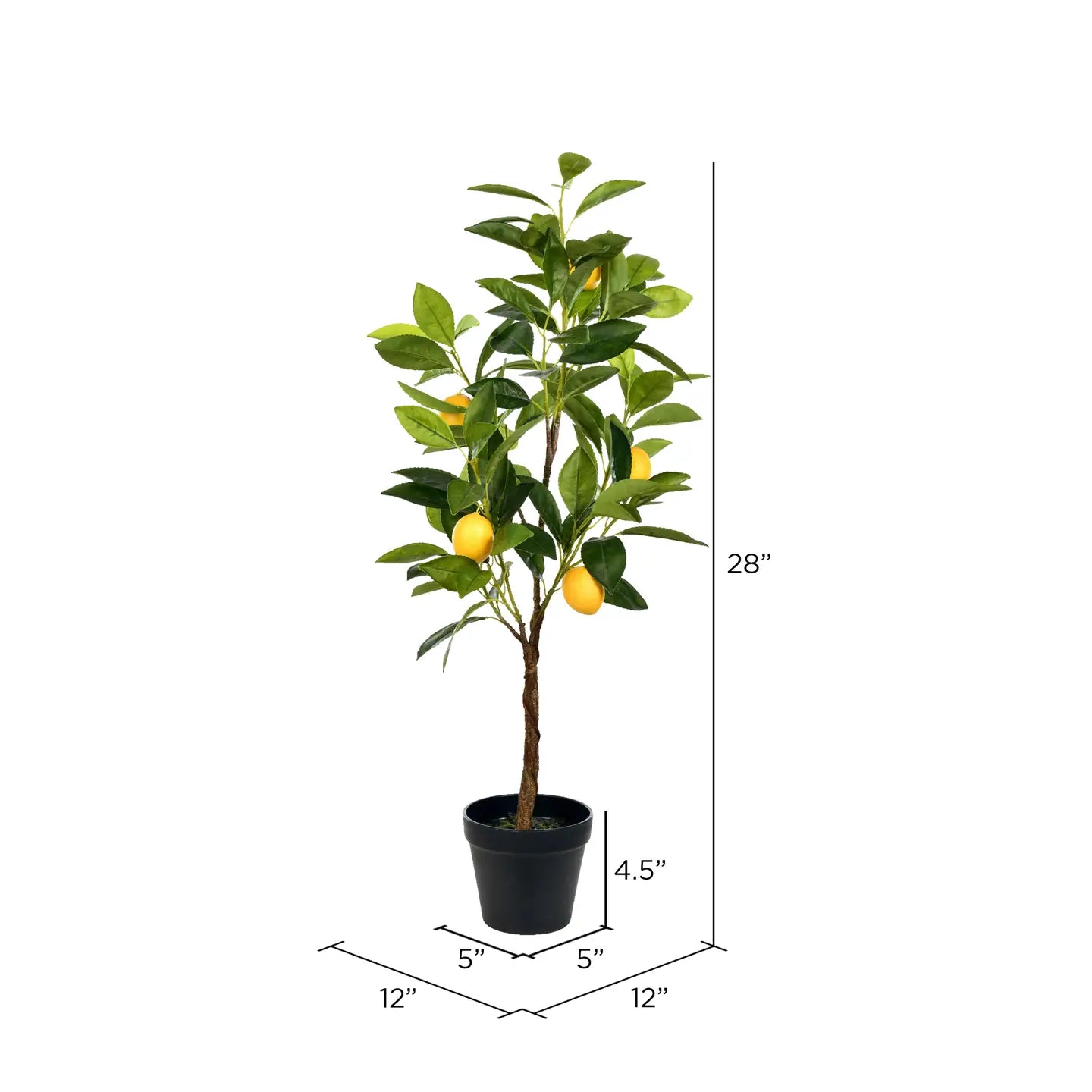 28" Artificial Potted Lemon Tree.