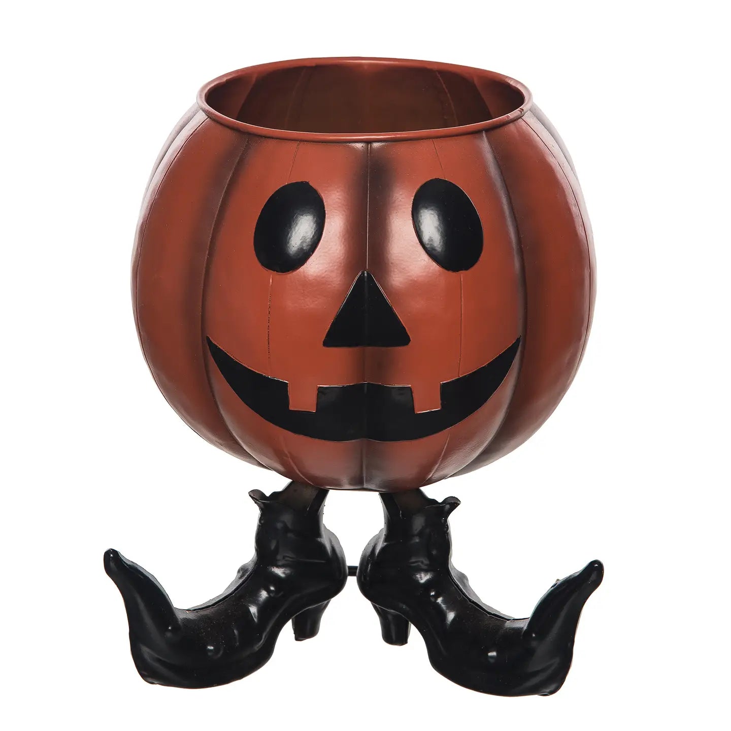 Halloween Jack-O'-Lantern Pumpkin Candy Bowl
