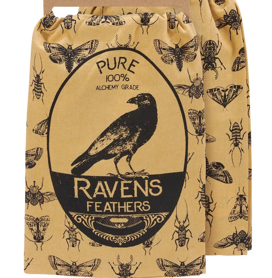 Ravens Feathers Kitchen Towel