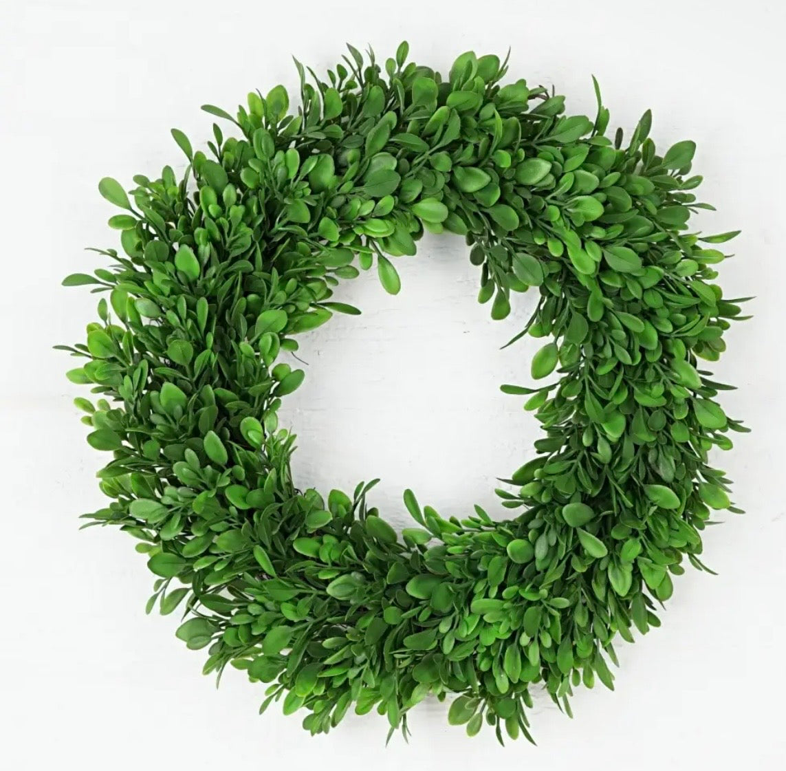 12” Evergreen Boxwood Wreath w bow