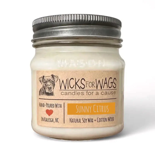 Sunny Citrus | 8oz Soy Candle | Mason Jar