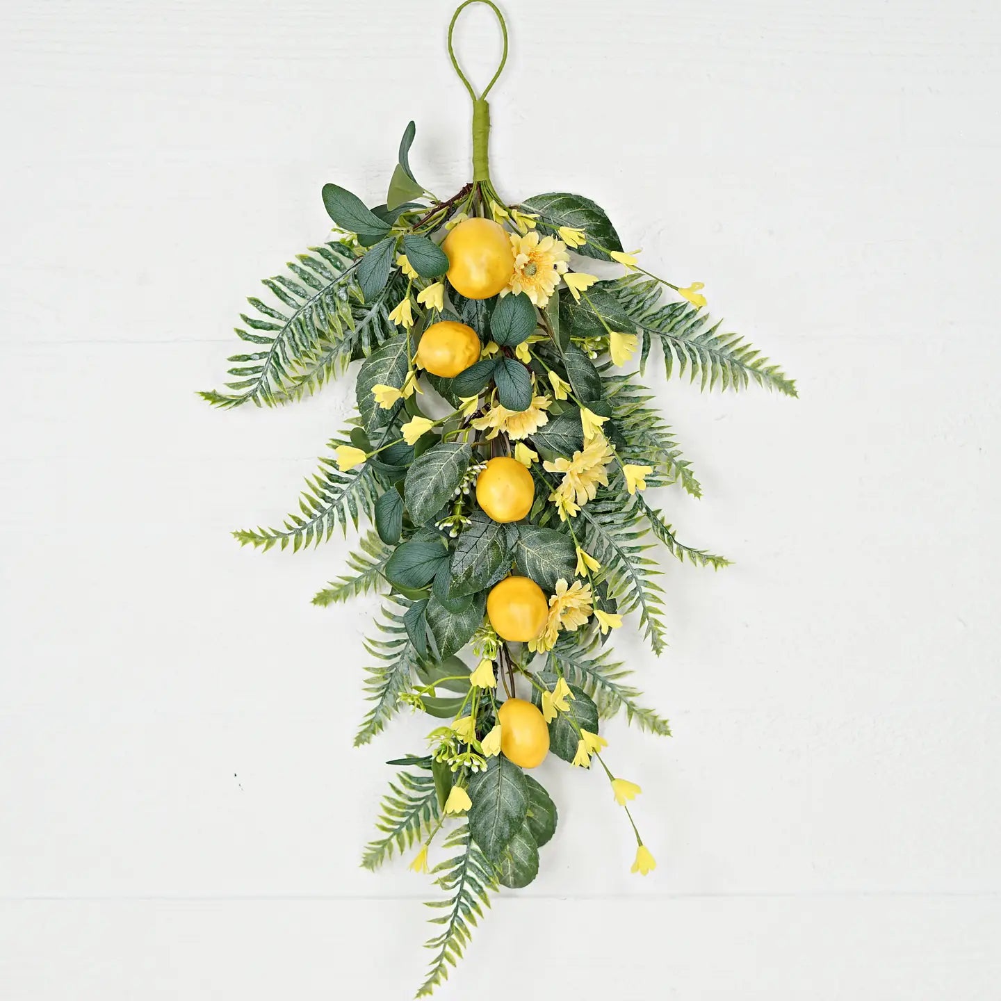 Teardrop-Lemon W.Daisy and Flocked leaf