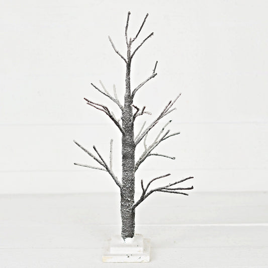 15inH Snowy Twig Tree