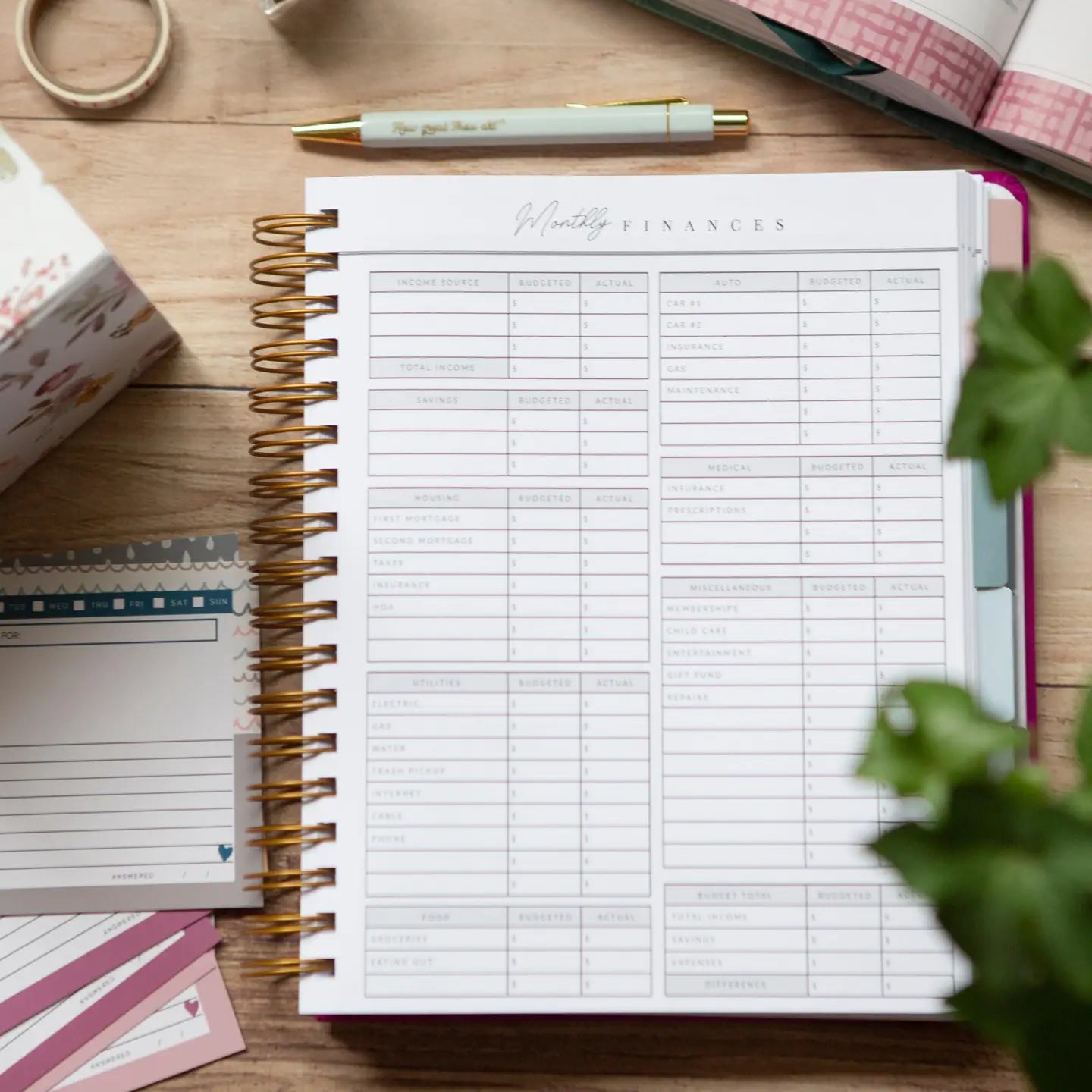 Christian Goal Planner | Christian Planner For Women