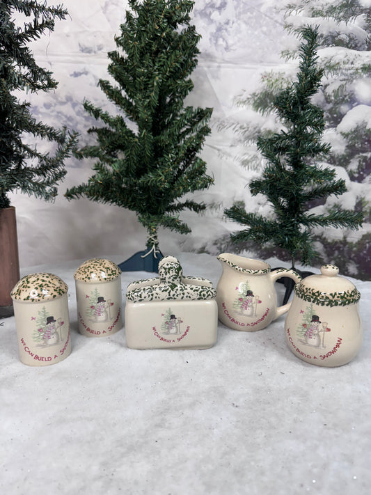 6pc Tabletop Snowman Decor