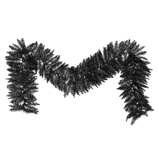 9’ Black Fir artificial garland