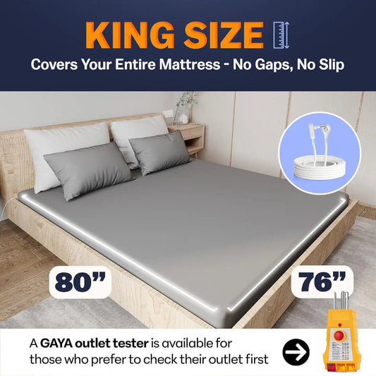 Gaya Grounding Sheets - Fitted | King | Gray