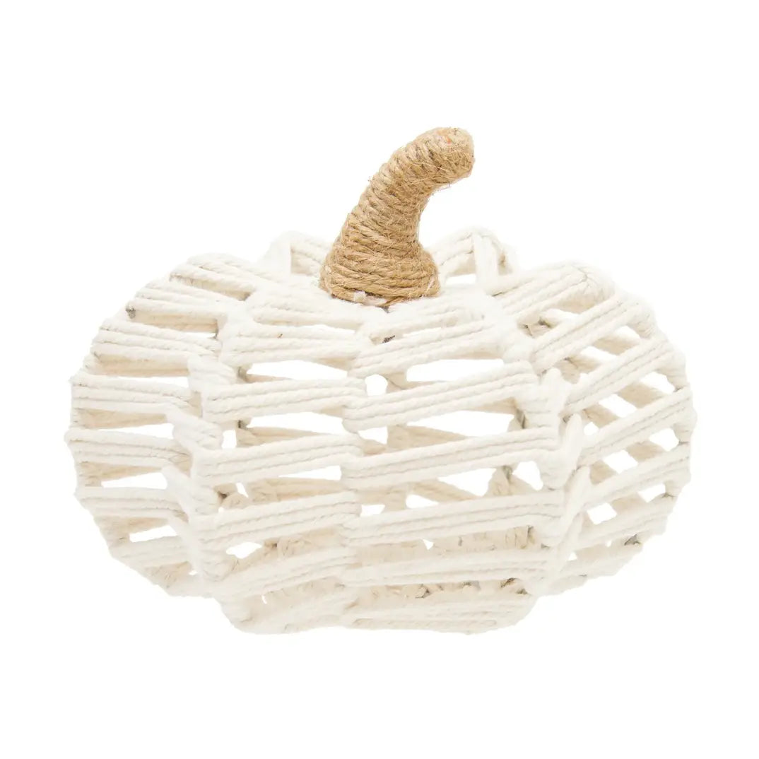 Fall/Harvest Small Jute Woven Pumpkin Decorative Figurine