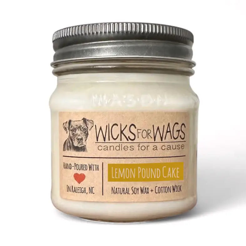 Lemon Pound Cake | 8oz Soy Candle | Mason Jar
