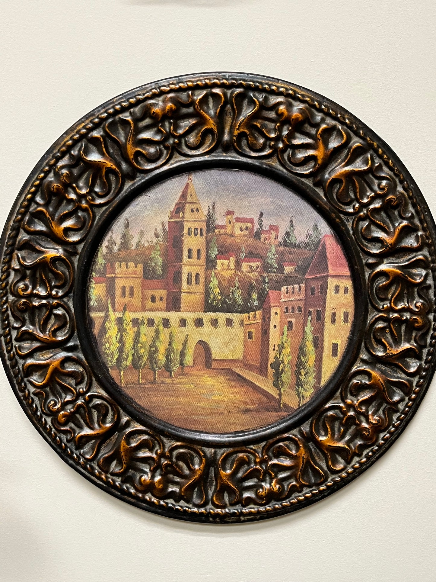 Vintage look Tuscan Charger Plate