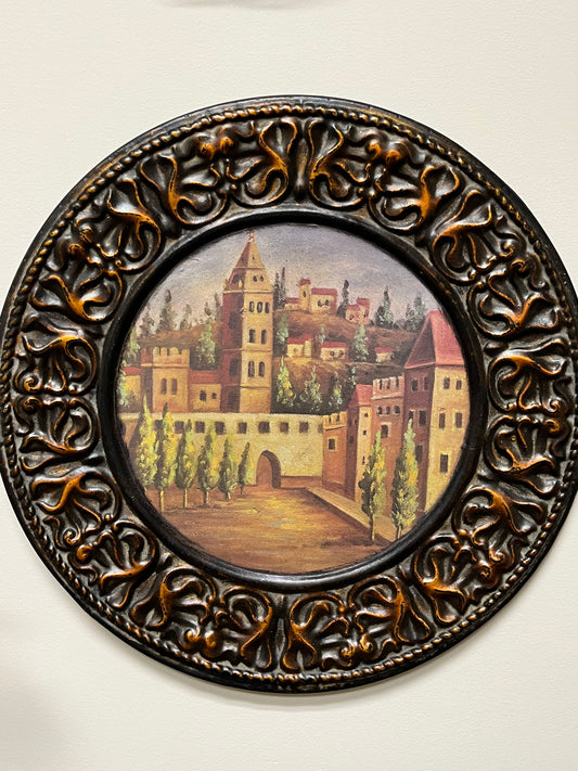 Vintage look Tuscan Charger Plate