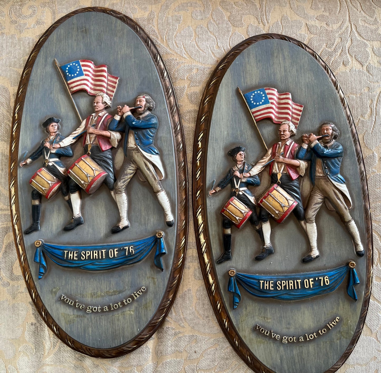 Vintage Wall Plaque Spirit 76