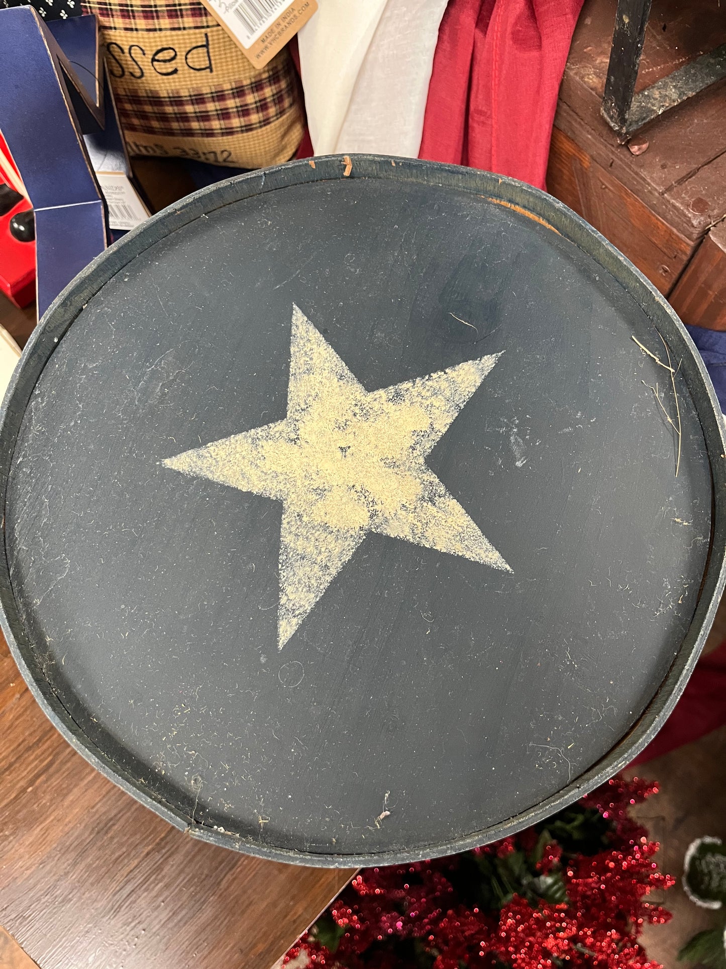 Vintage style Wood USA drum