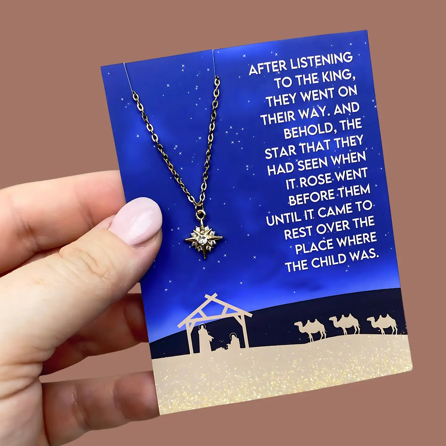 Christmas Nativity Charm Necklace