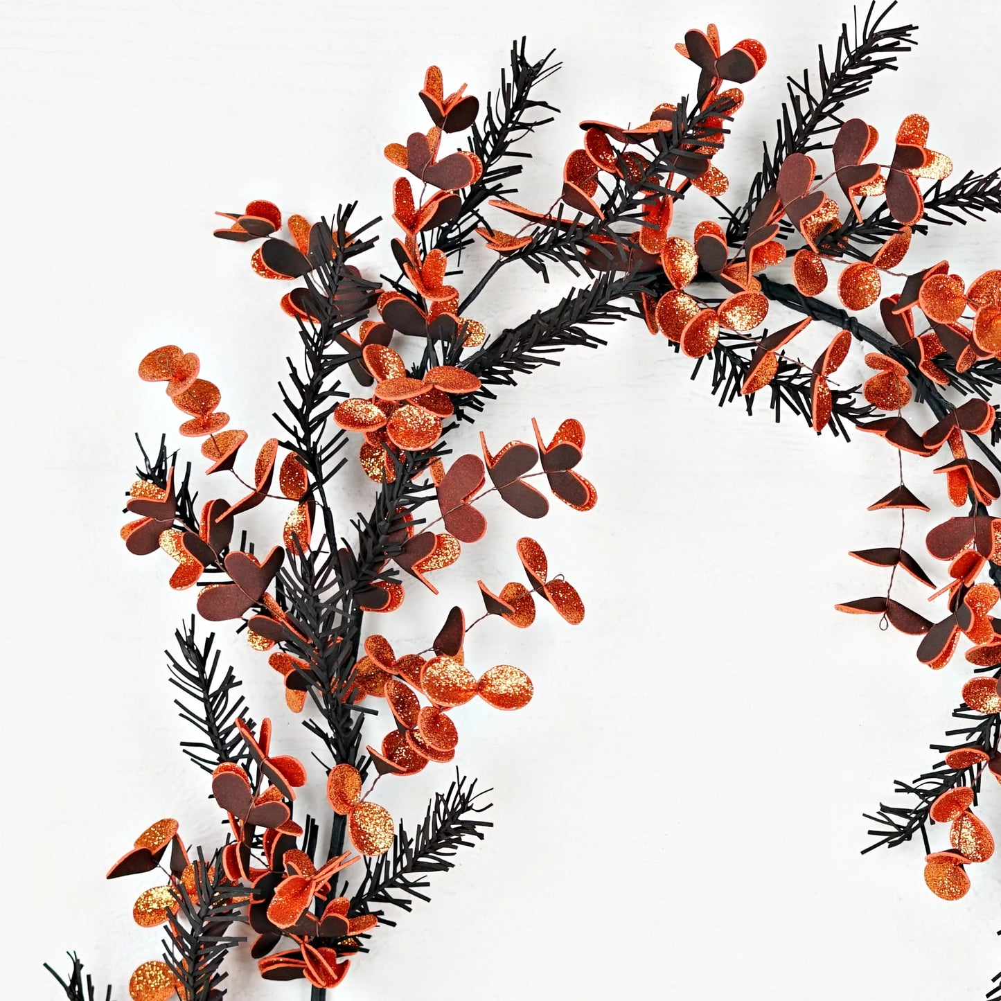 5ft Garland-Glitter Spooky Mix Soft Touch Pines-