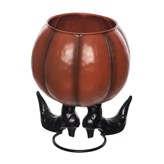 Halloween Jack-O'-Lantern Pumpkin Candy Bowl