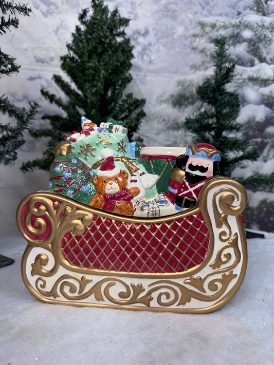 Sleigh Cookie Jar