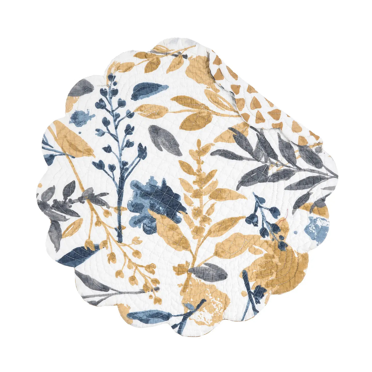 Natural Home Floral Round Placemat