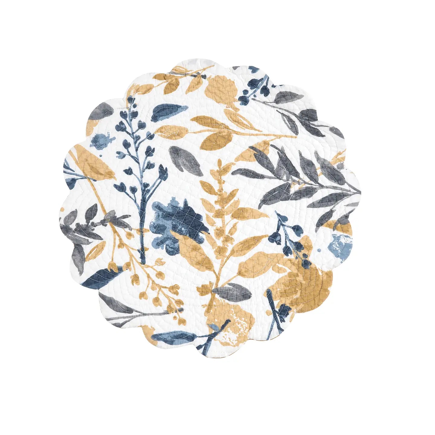 Natural Home Floral Round Placemat
