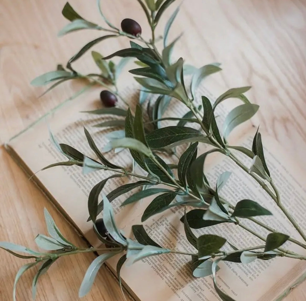Artificial faux Olive stem