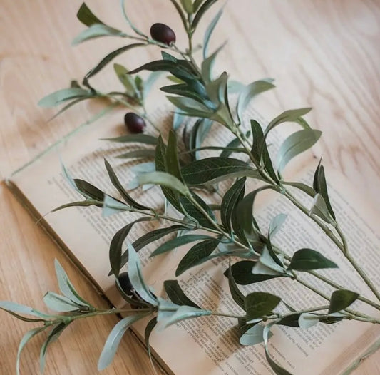 Artificial faux Olive stem