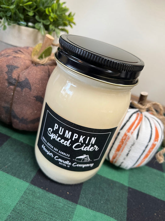 16oz Soy Candle Pumpkin Spiced Cider