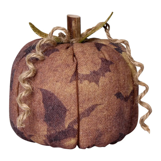 Med. Bat Halloween Fabric Pumpkin