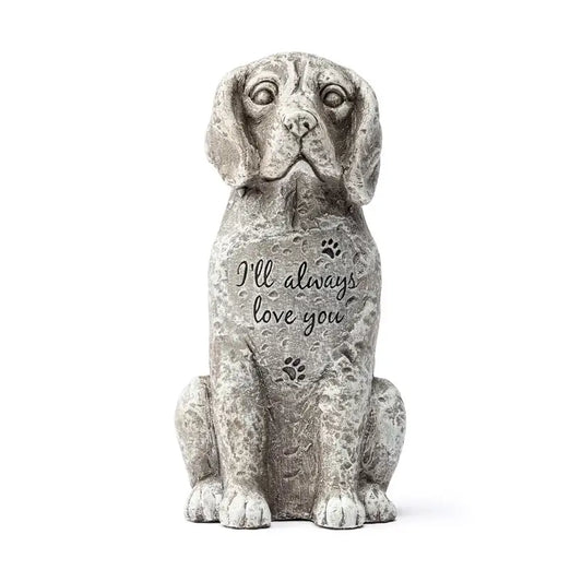 Pet Memorial Dog Statue with Sentiment