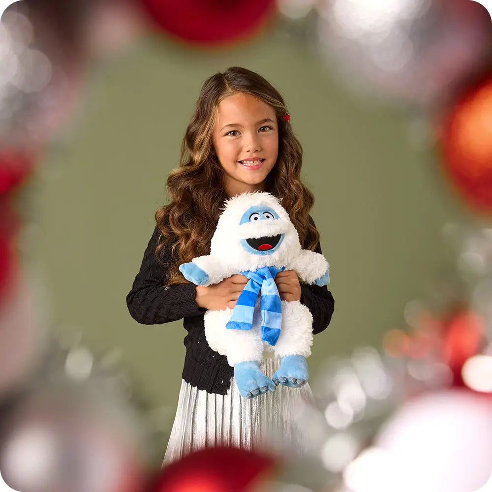 Bumble with Scarf Warmies Official Licensed Christmas Viral Seller Yeti Holiday