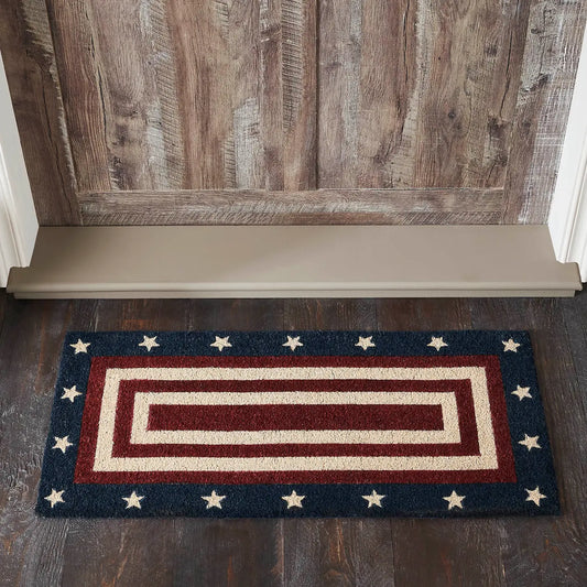 My Country Coir Entry Rug 17x36 Stars & Stripes