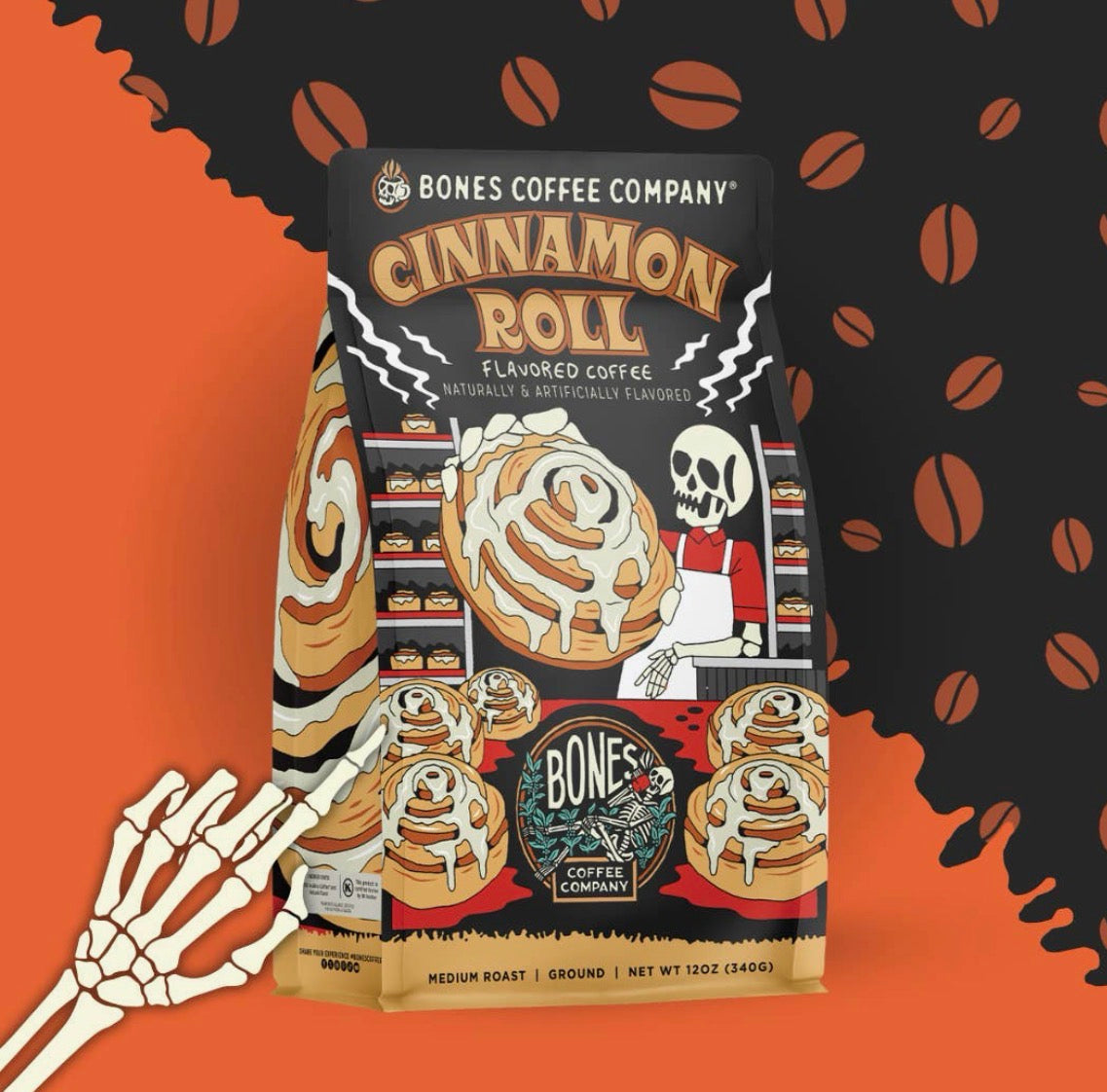 Cinnamon Roll Ground Coffee 12oz