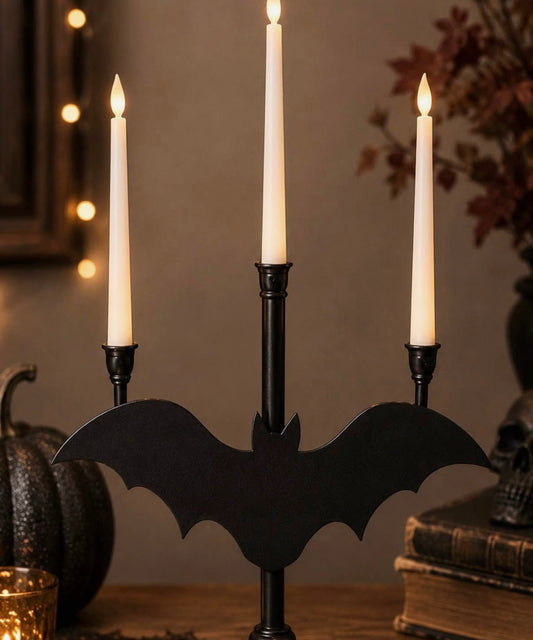 Bat Led Lighted Candleabra