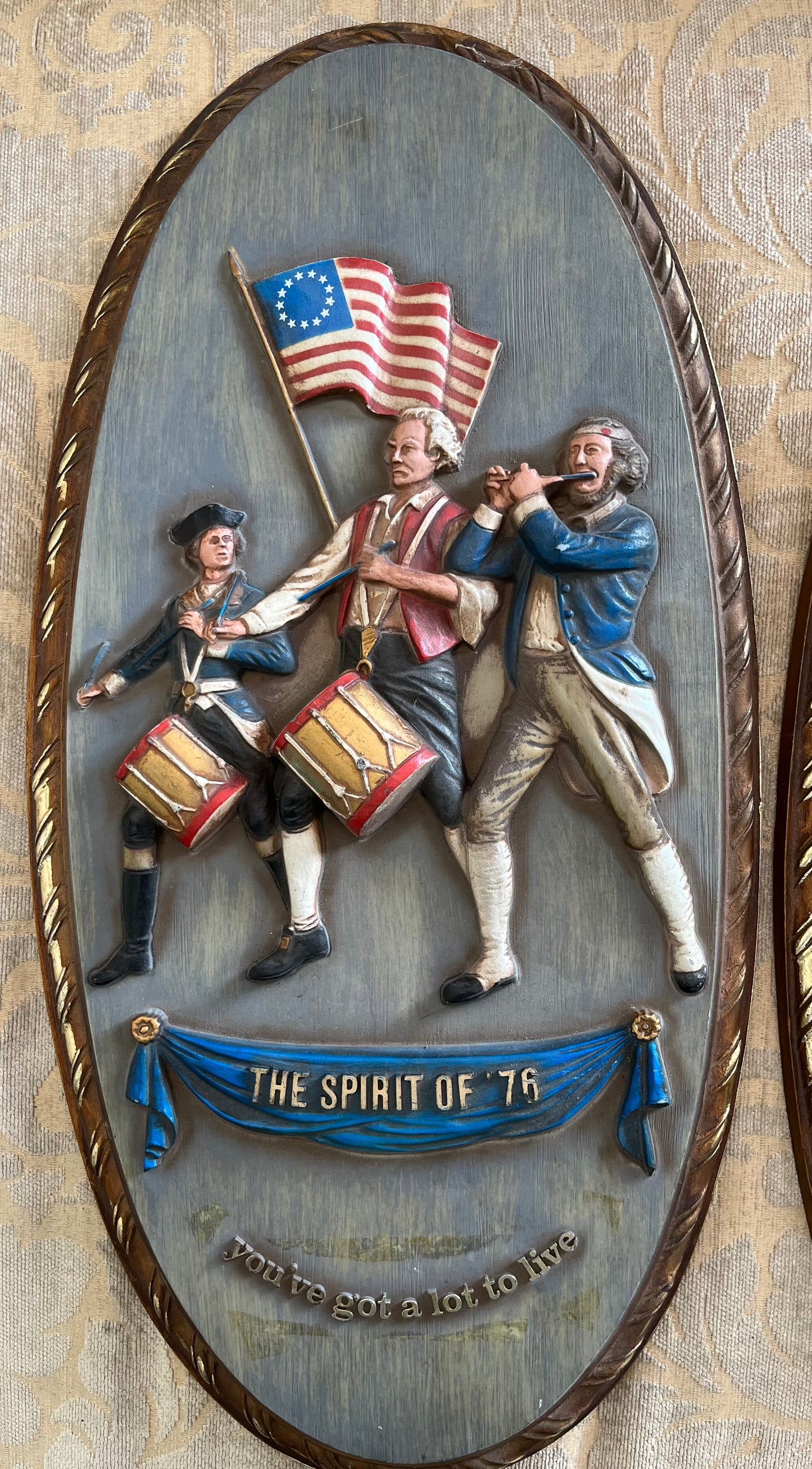 Vintage Wall Plaque Spirit 76