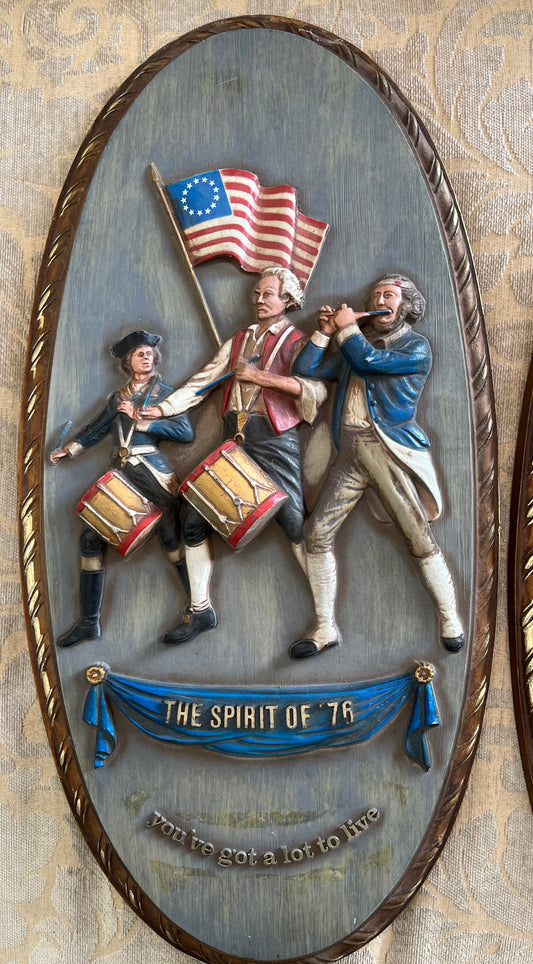Vintage Wall Plaque Spirit 76