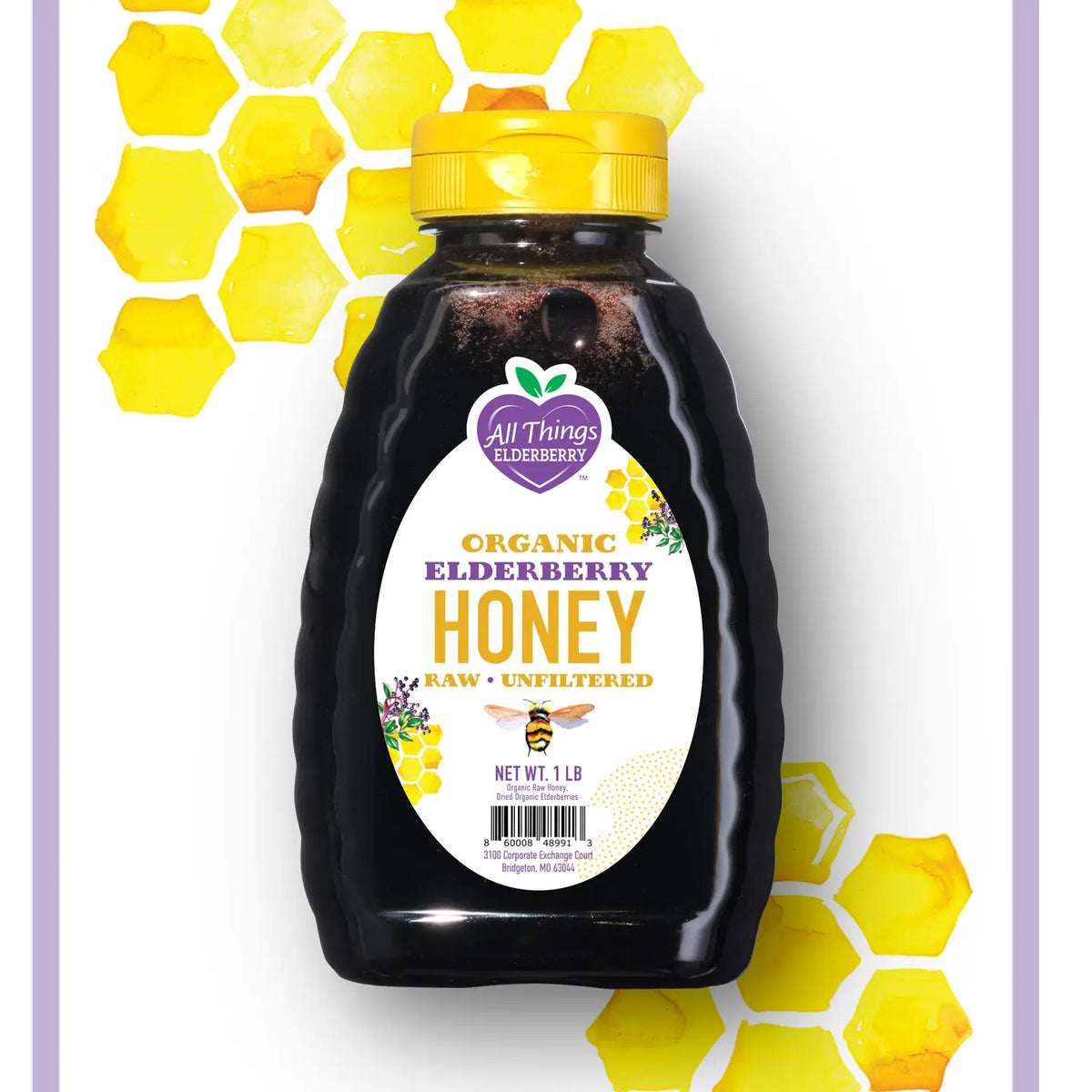 Elderhoney - Organic Elderberry Honey